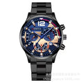 Montre homme moda masculina esportes relógios de luxo aço relógio quartzo masculino negócios relógios calendário casual reloj hombre