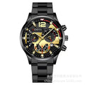 Montre homme moda masculina esportes relógios de luxo aço relógio quartzo masculino negócios relógios calendário casual reloj hombre