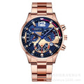 Montre homme moda masculina esportes relógios de luxo aço relógio quartzo masculino negócios relógios calendário casual reloj hombre